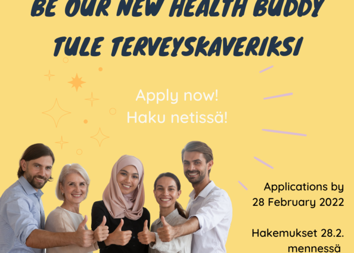 People with multicultural background smiling. Be our new Health Buddy!