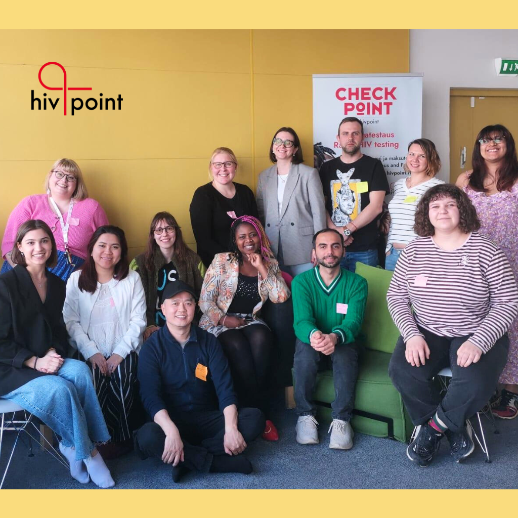 Health Buddies standing all together at Hivpoint office at training weekend