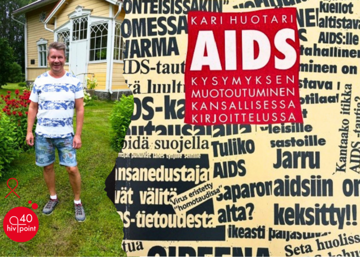 Tutkija Kari Huotari artikkelin kirjoittajan Teppo Heikkisen kartanon edustalla kesämaisemissa.